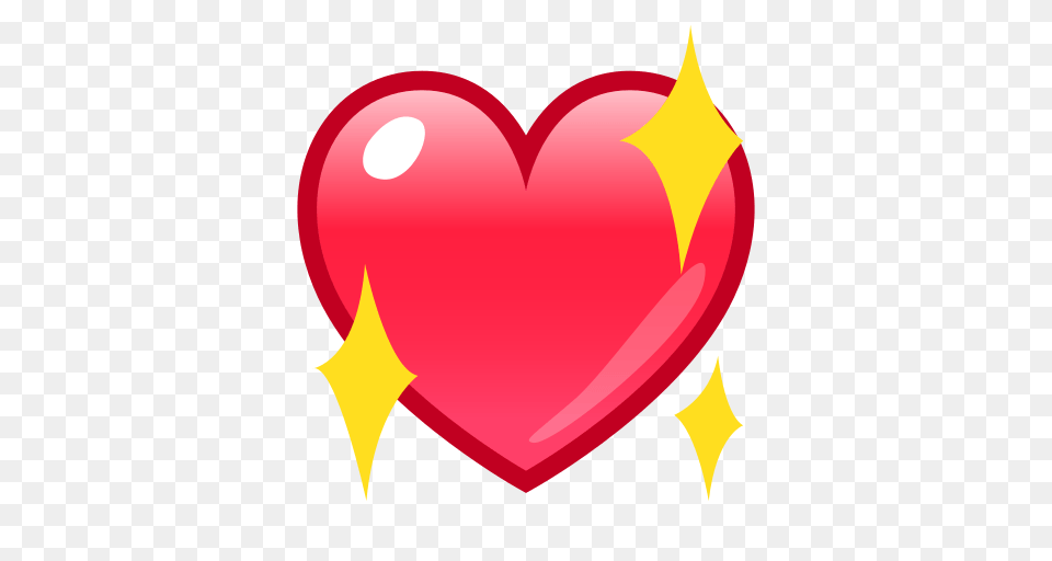 Sparkling Heart Emoji For Facebook Email Sms Id, Balloon Free Transparent Png
