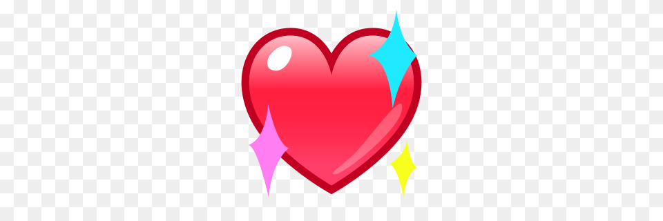Sparkling Heart Emojidex, Balloon Free Png Download