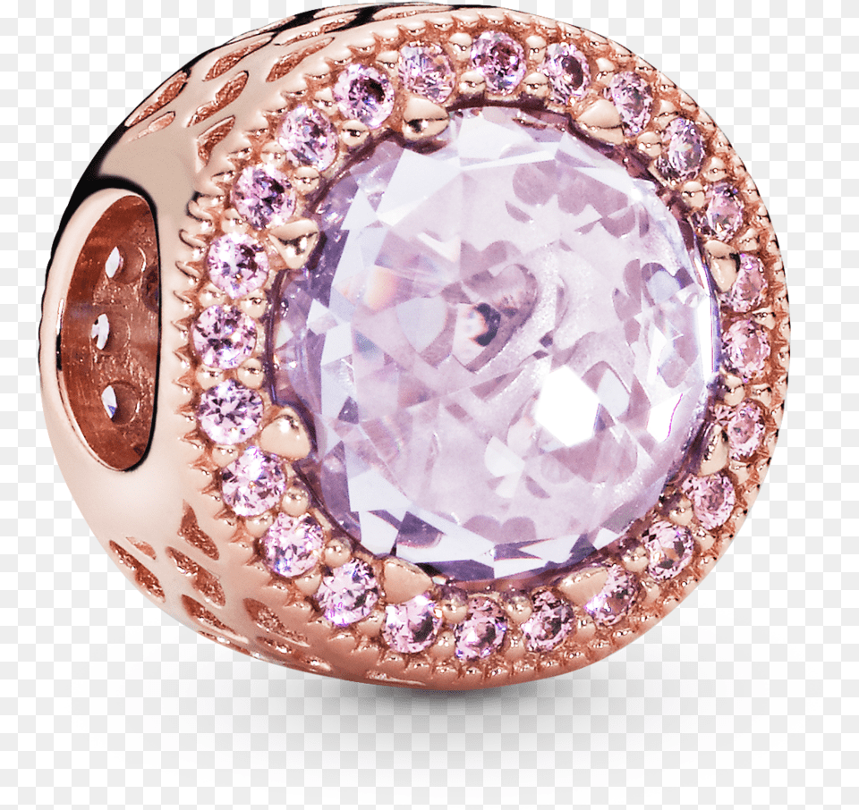 Sparkling Lavender Charm Pandora Rose Gold Radiant Heart Charm, Accessories, Gemstone, Jewelry, Diamond Free Transparent Png