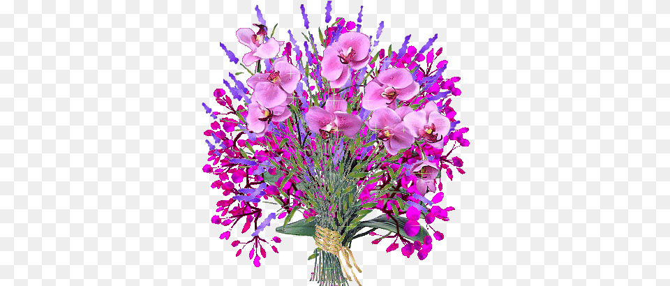 Sparkling Pink Bouquet Pictures Photos And Images For Glitter Happy Anniversary Gif, Flower, Flower Arrangement, Flower Bouquet, Plant Free Transparent Png