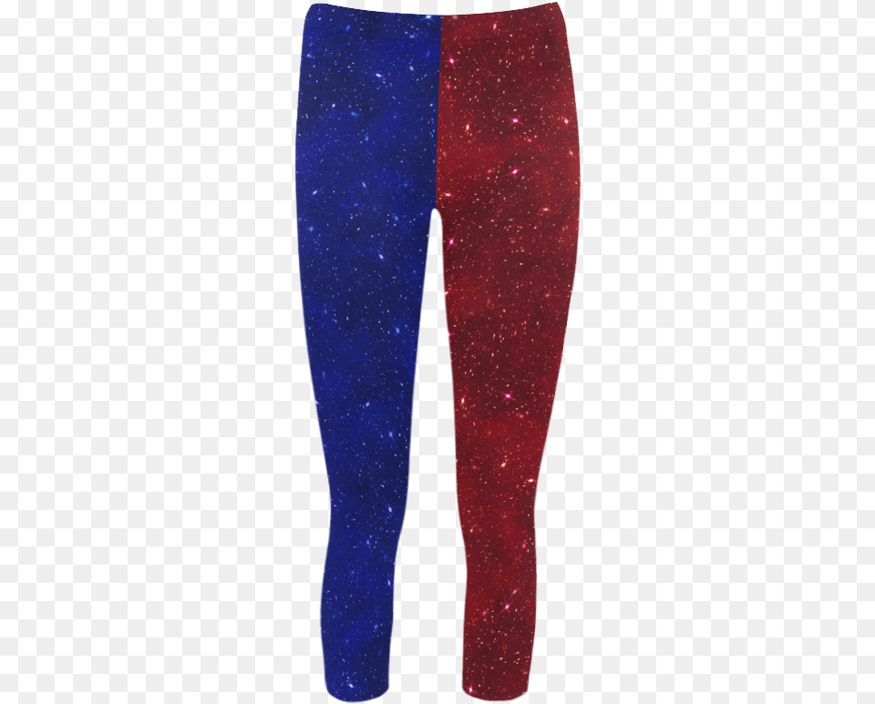 Sparkling Red And Blue Capri Legging, Clothing, Hosiery, Pants, Tights Png Image