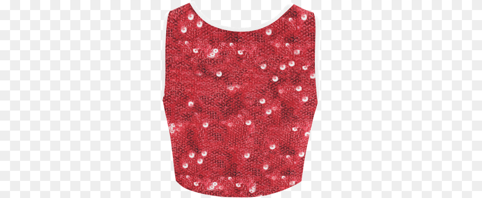 Sparkling Sequin Like Pattern Women39s Crop Top Society6 Faux Red Sequin Background Throw Blanket, Blouse, Clothing Free Png Download