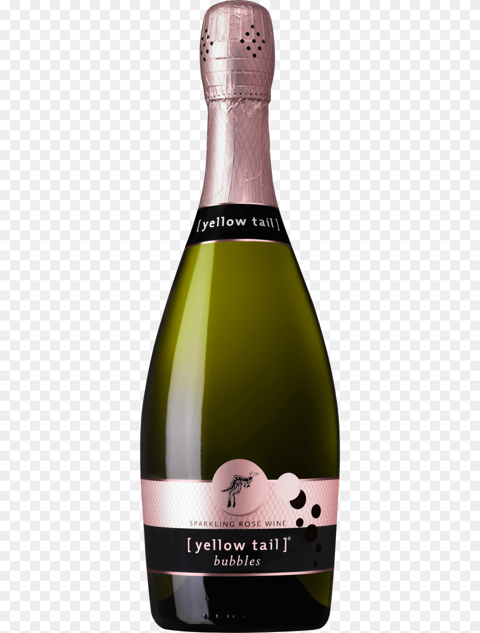 Sparkling Wine From A Bottletitle Sparkling Yellow Tail Bubbles Piccolo, Alcohol, Beverage, Bottle, Liquor Free Transparent Png