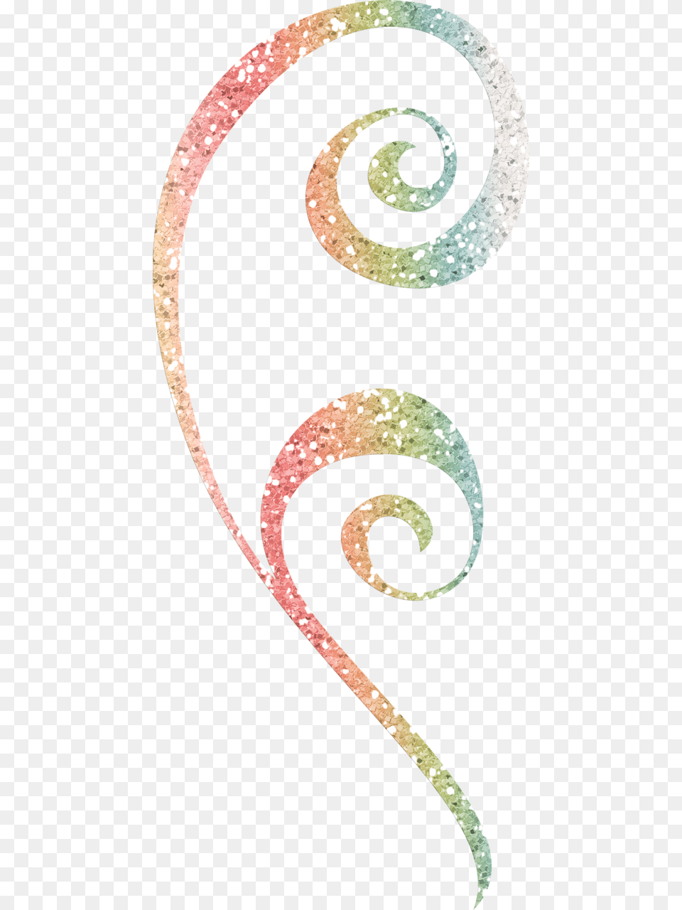 Sparkly Glitter Clip Art, Coil, Spiral, Text Free Png Download