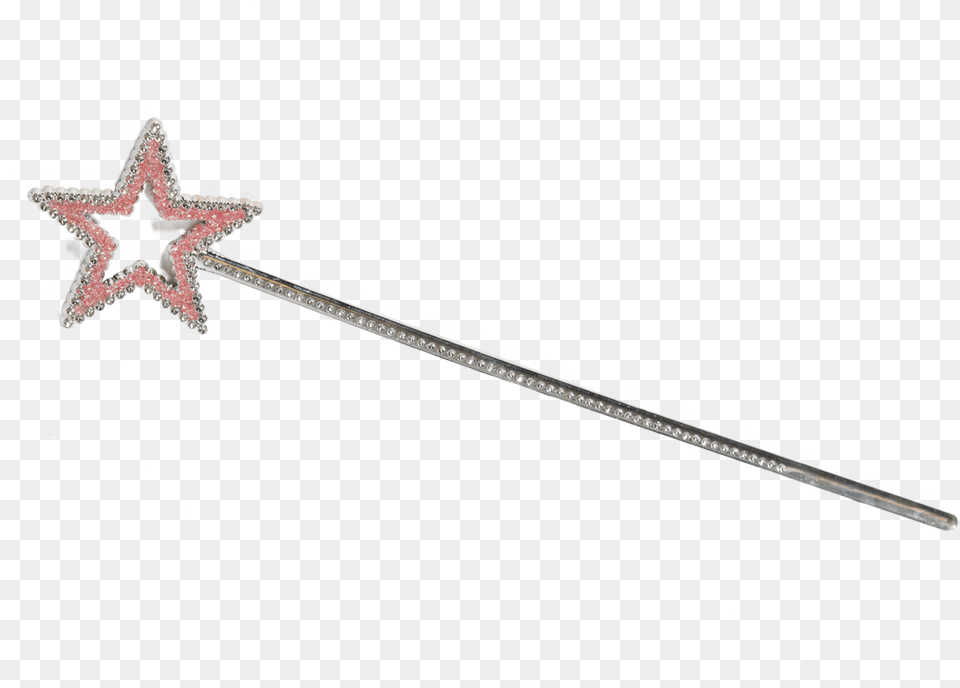 Sparkly Pink Star Wand Solid, Blade, Dagger, Knife, Weapon Png