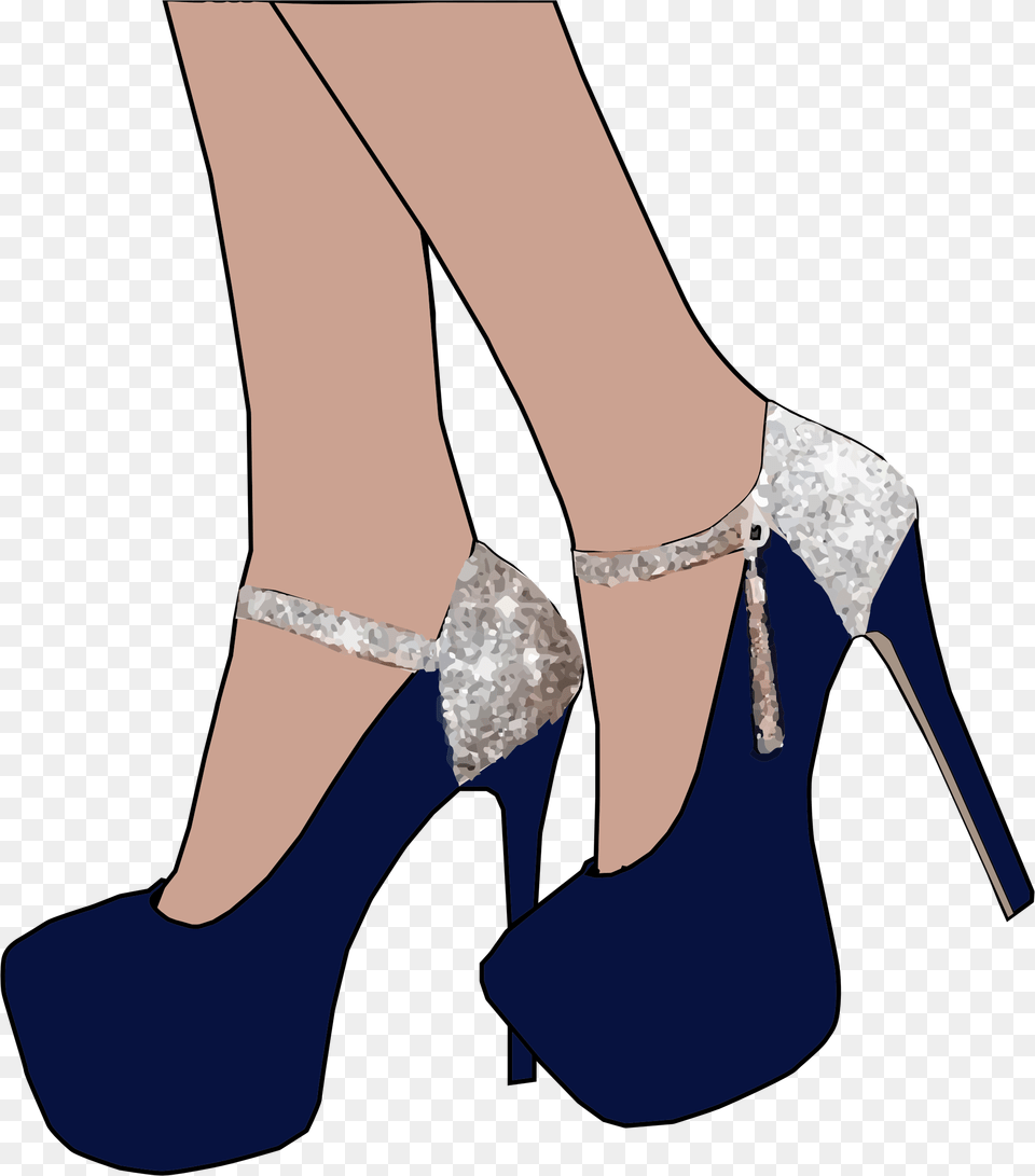 Sparkly Women S Shoes Clip Arts Legs In Heels Clipart, Clothing, Footwear, High Heel, Shoe Png