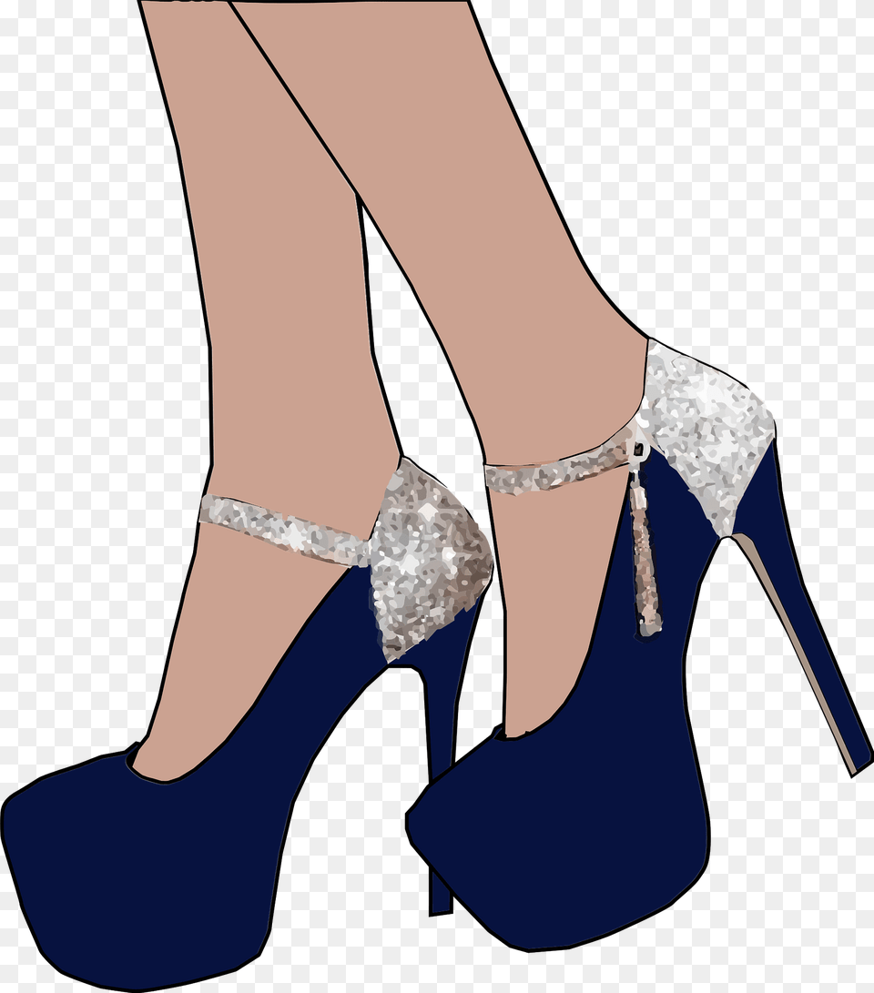 Sparkly Womens Shoes Clipart, Clothing, Footwear, High Heel, Shoe Png