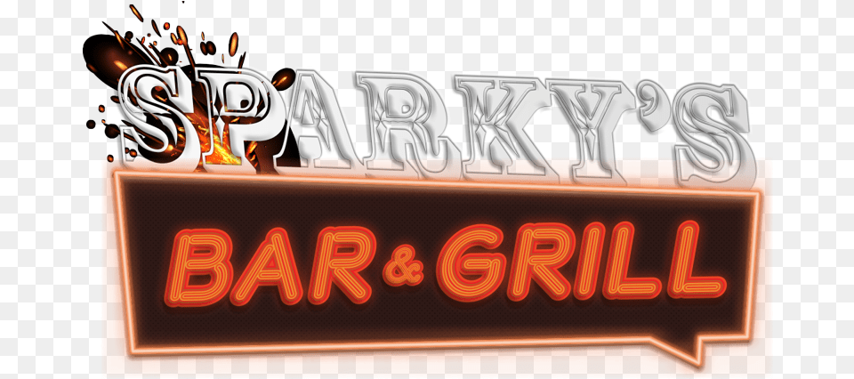 Sparkys Bar And Grill Neon Sign, Light, Text Free Png