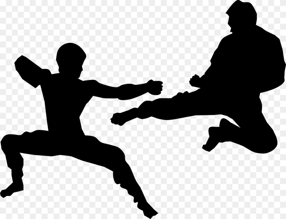 Sparring Kumite Karate Martial Arts Kickboxing, Gray Free Transparent Png