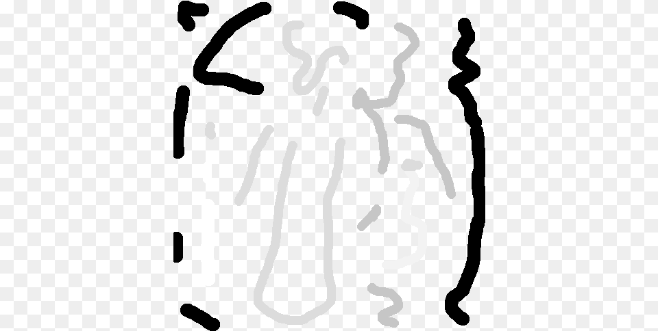 Sparse Depth Map All By Itself, Stencil, Silhouette, Person Free Transparent Png