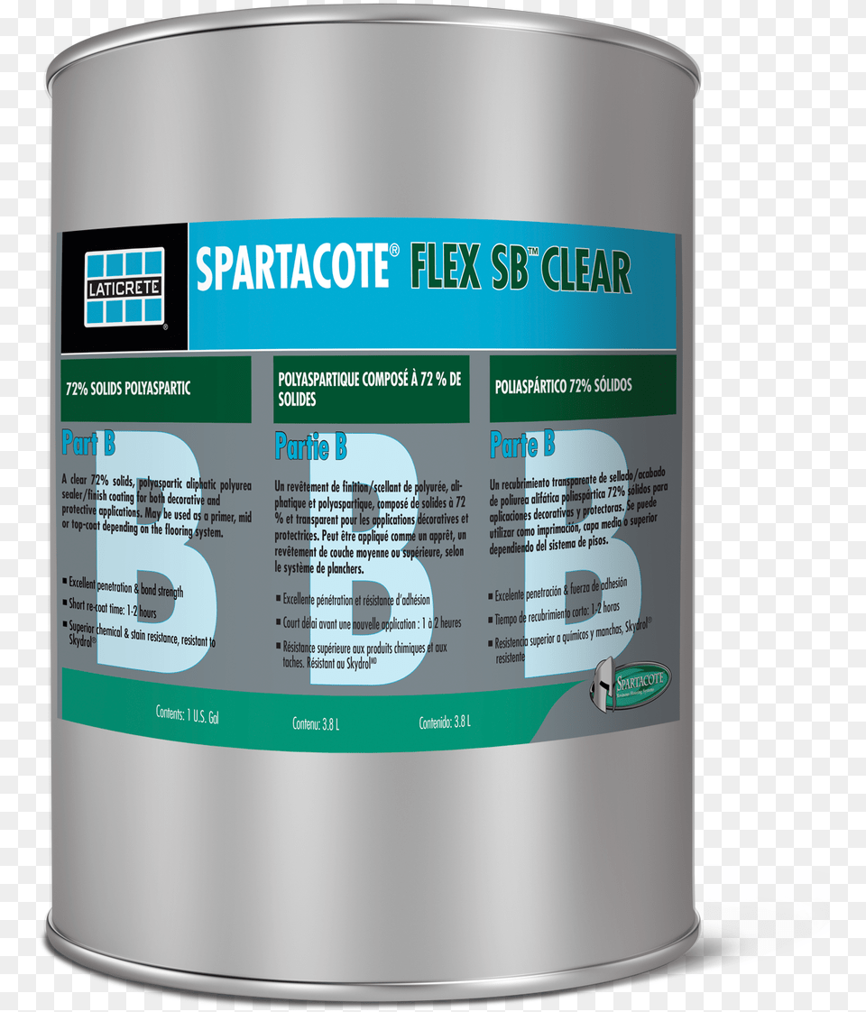 Spartacote Flex Sb Clear Pigment Kit Polyaspartic, Tin, Can Png Image