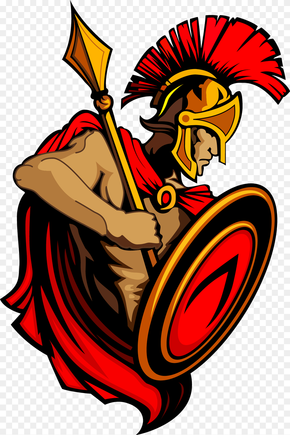Spartan Army Ancient Greece Trojan War Clip Art Soldados De Grecia Antigua, Dynamite, Weapon, Face, Head Free Png