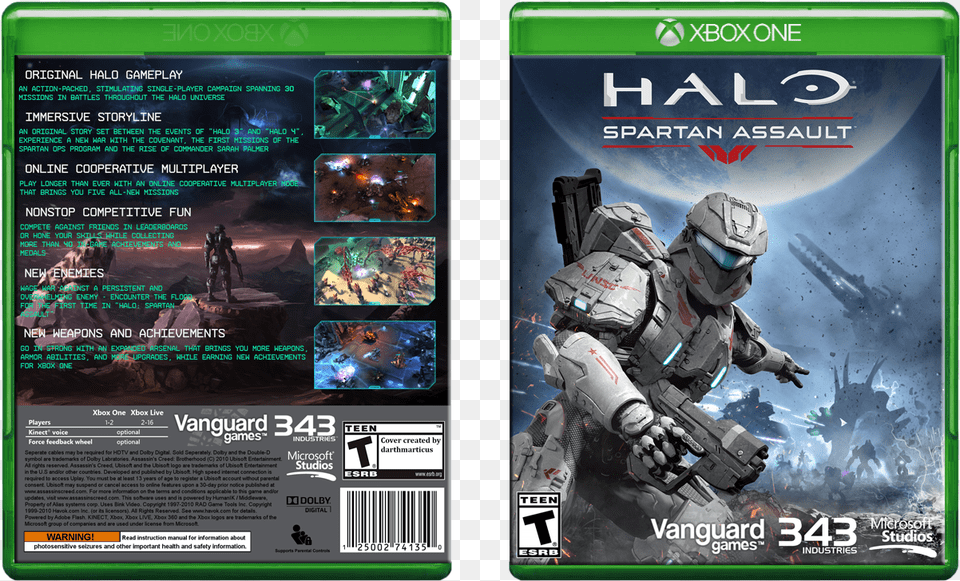 Spartan Assault Box Cover Halo Spartan Assault Case, Advertisement, Poster, Person, Adult Free Png Download