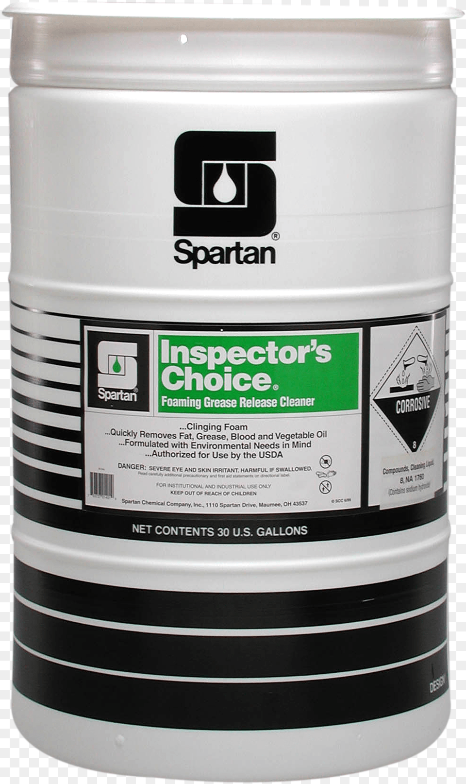 Spartan Chemical, Barrel, Keg, Can, Tin Free Png