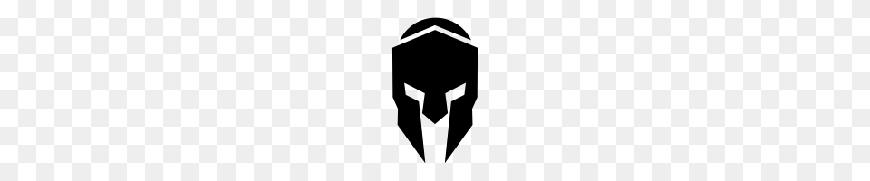 Spartan Helmet Group With Items, Gray Png Image