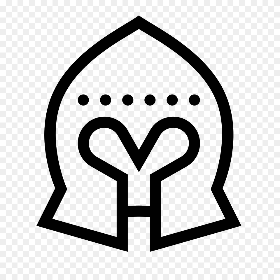 Spartan Helmet Icon, Gray Png Image