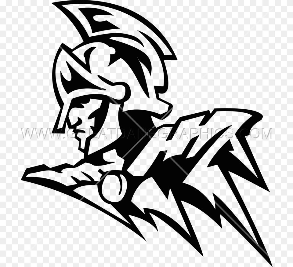 Spartan Man Production Ready Artwork For T Shirt Printing, Weapon Free Png