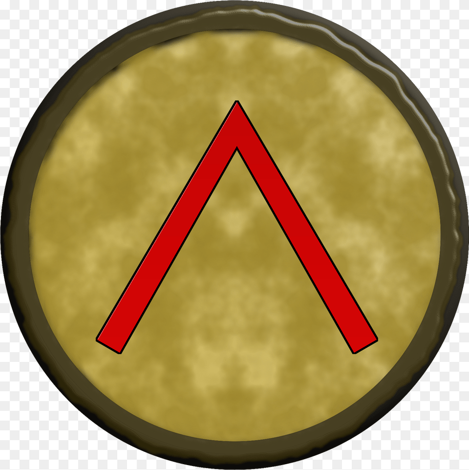 Spartan Shield 2 Clip Arts Spartan Shield, Gold, Disk, Symbol Png Image