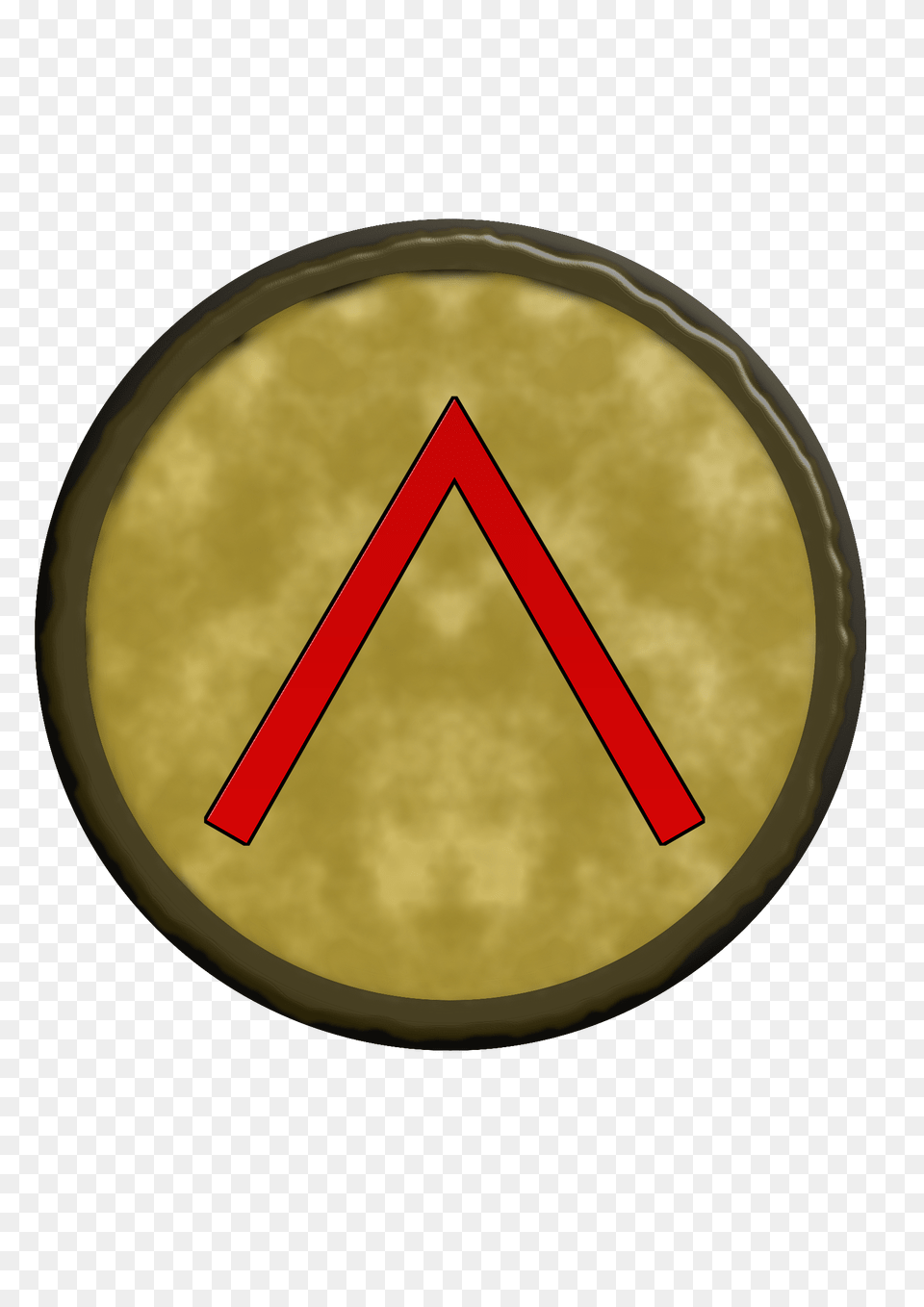 Spartan Shield Icons, Gold, Disk Png