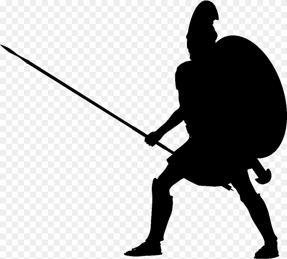 Spartan Soldier, Silhouette, Water, Fishing, Leisure Activities Png
