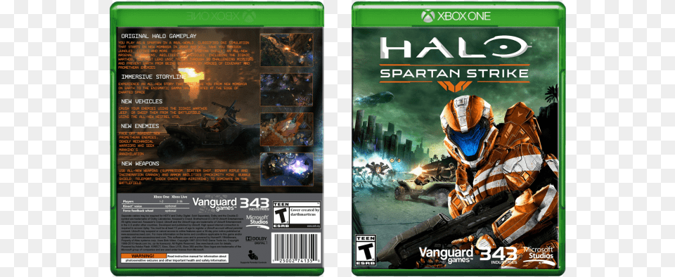 Spartan Strike Box Art Cover Halo Spartan Strike Cover, Advertisement, Poster, Book, Publication Free Png