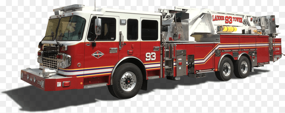 Spartan Tower Ladder, Transportation, Truck, Vehicle, Machine Free Transparent Png