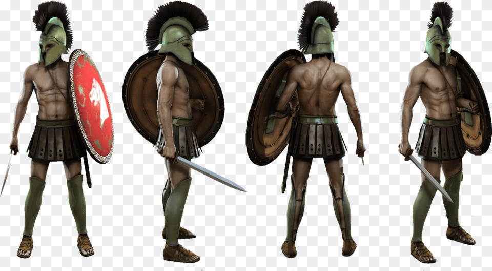 Spartan Warrior 3d Model, Weapon, Sword, Adult, Person Free Transparent Png