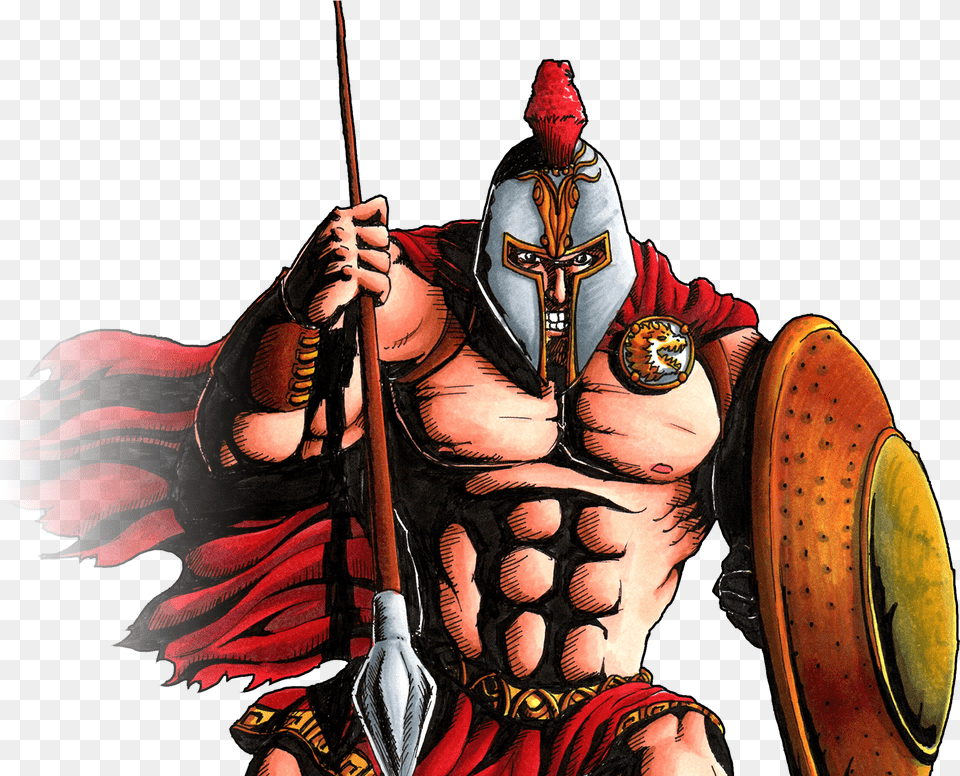 Spartan Warrior Spartan Warrior Transparent, Person, Knight, Face, Head Free Png