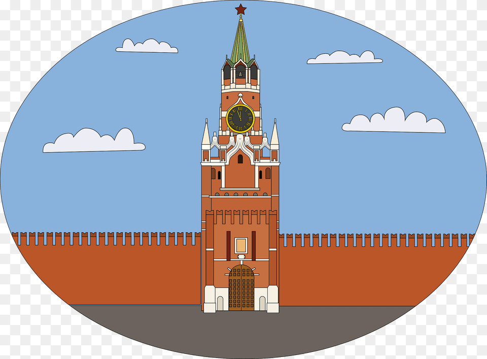 Spasskaya Tower Clipart, Architecture, Building, Clock Tower, Bell Tower Free Png