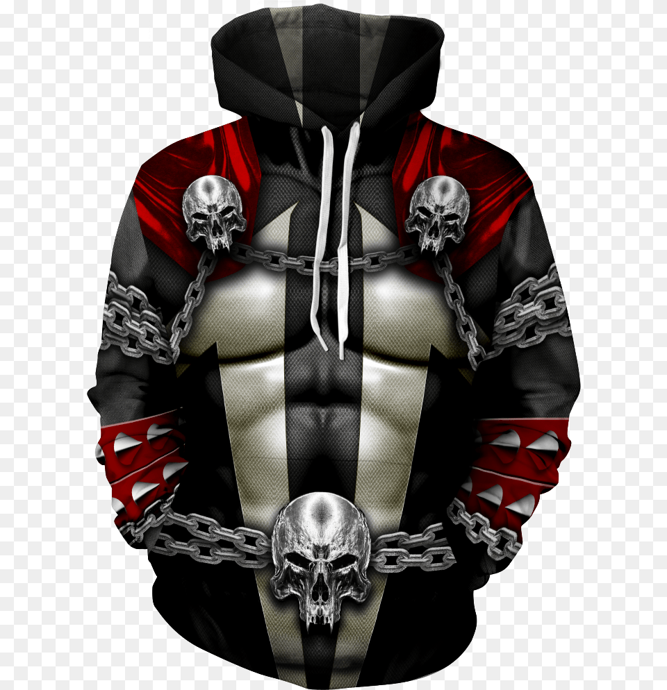 Spawn Hoodie Skull King And Queen Hoodies, Clothing, Knitwear, Sweater, Sweatshirt Free Png