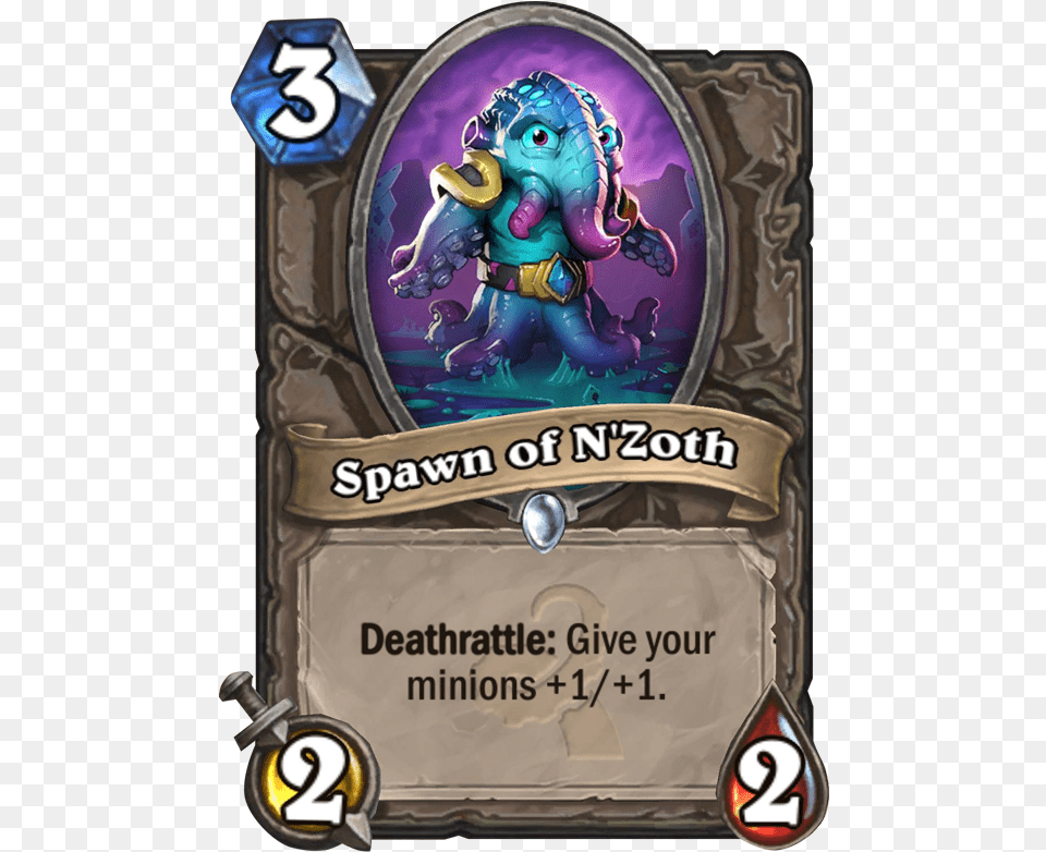 Spawn Of N39zoth Hearthstone Charge Divine Shield, Advertisement, Plate Png Image