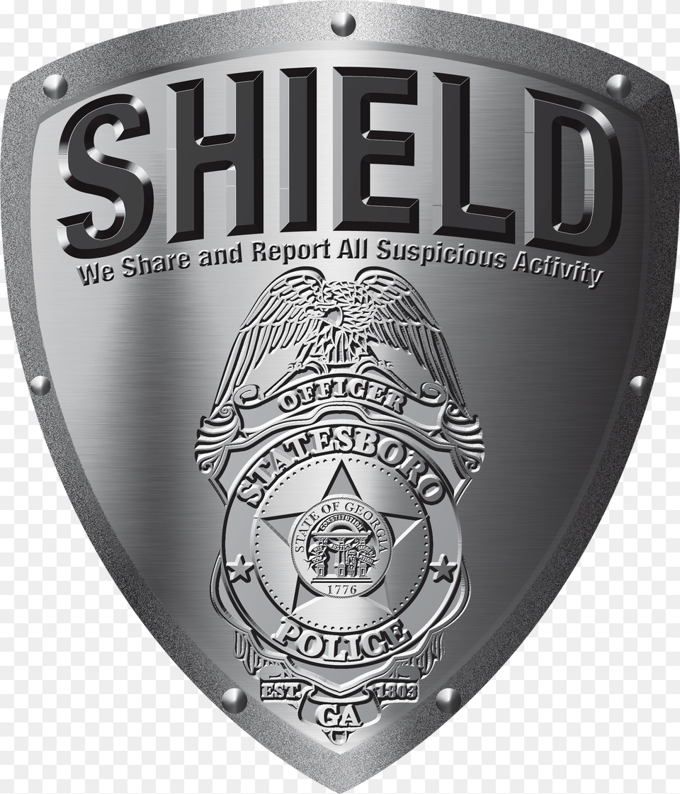 Spd Business Crime Prevention Program City Of Statesboro Police Department Badge, Logo, Symbol, Armor Png