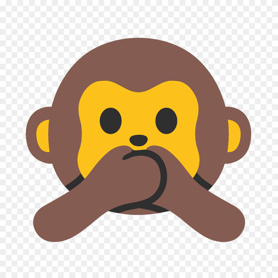 Speak No Evil Monkey Emoji Clipart, Plush, Toy Png