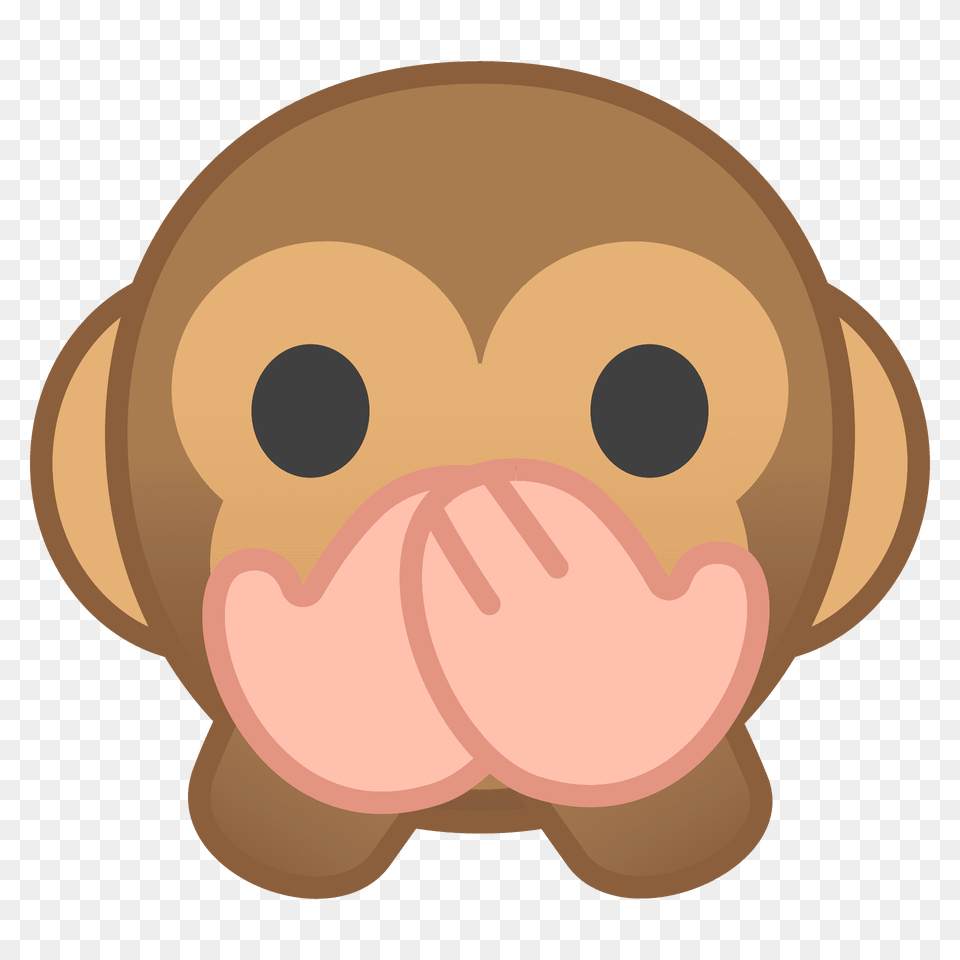 Speak No Evil Monkey Emoji Clipart, Snout Free Transparent Png