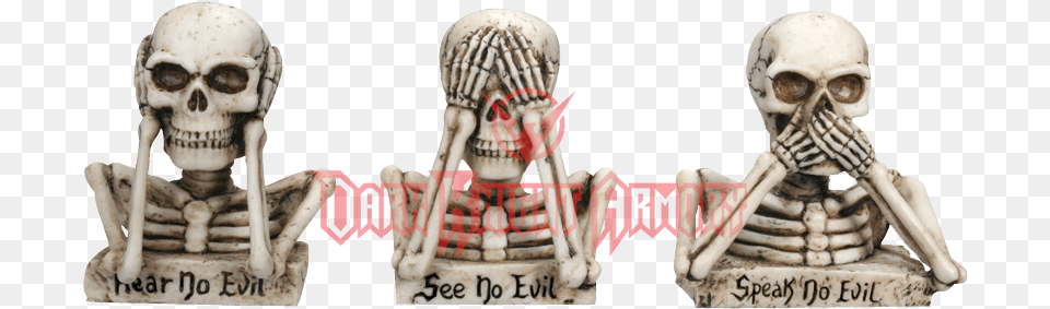 Speak No Evil Skeleton, Person, Head, Baby Free Png