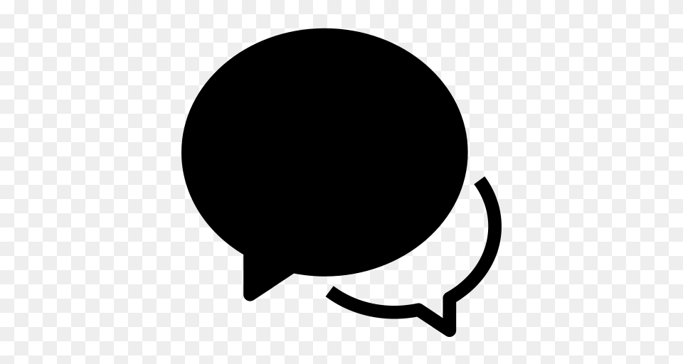 Speak Selected State Interface Speech Balloon Icon With, Gray Free Png Download