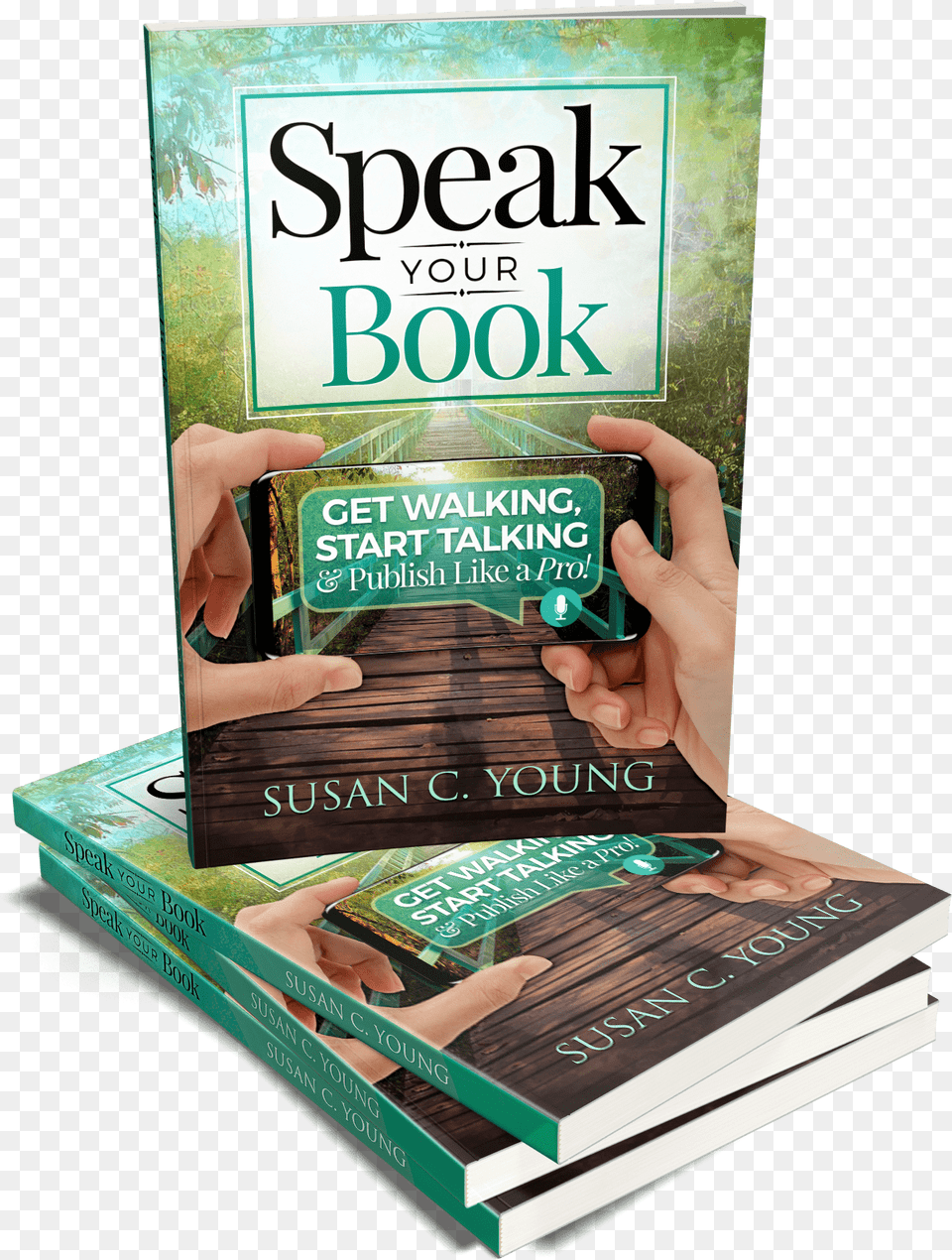 Speak Your Book Stack 3d Flyer, Advertisement, Publication, Poster, Adult Png Image