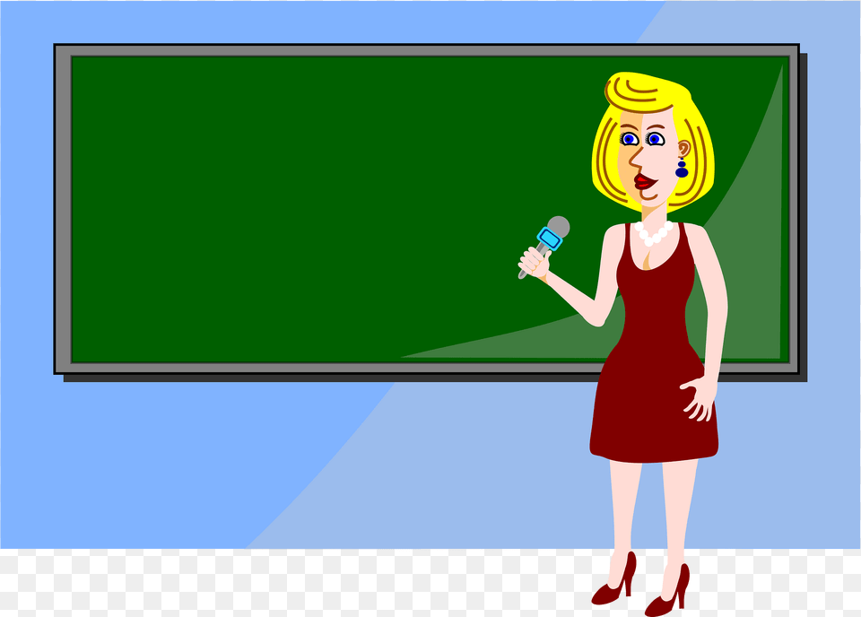 Speaker Clipart, Blackboard, Child, Person, Girl Free Transparent Png