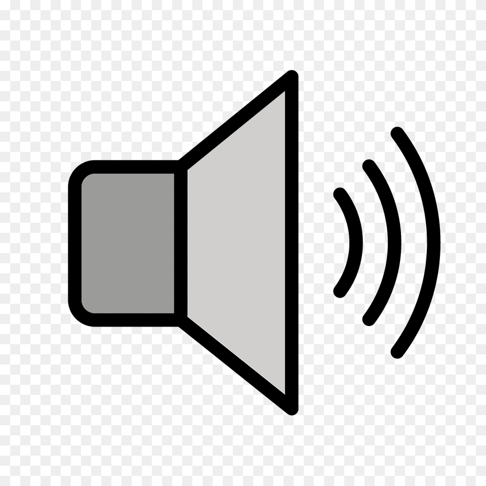 Speaker High Volume Emoji Clipart, Lighting, Electronics, Screen Png Image