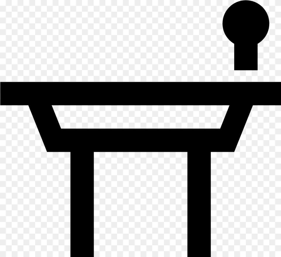 Speaker Transparent Podium Icon, Gray Free Png Download