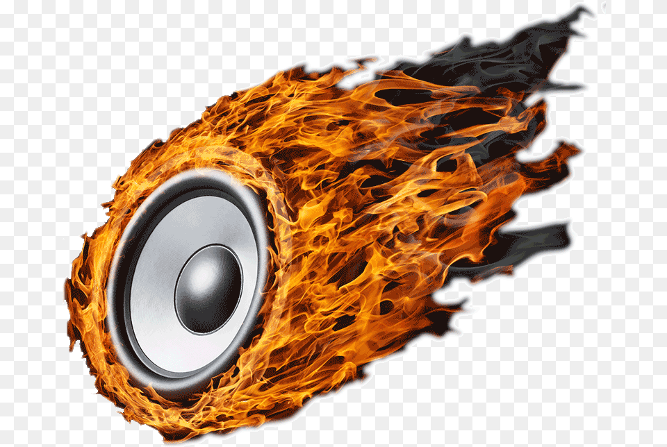 Speaker With Fire, Electronics Free Png
