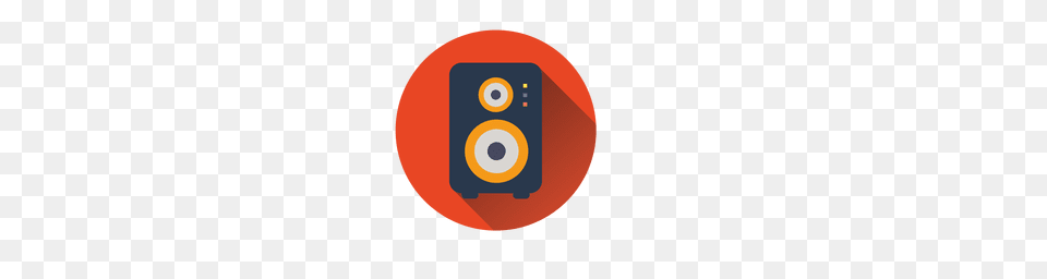 Speakers Flat Icon, Electronics, Speaker, Disk Free Transparent Png