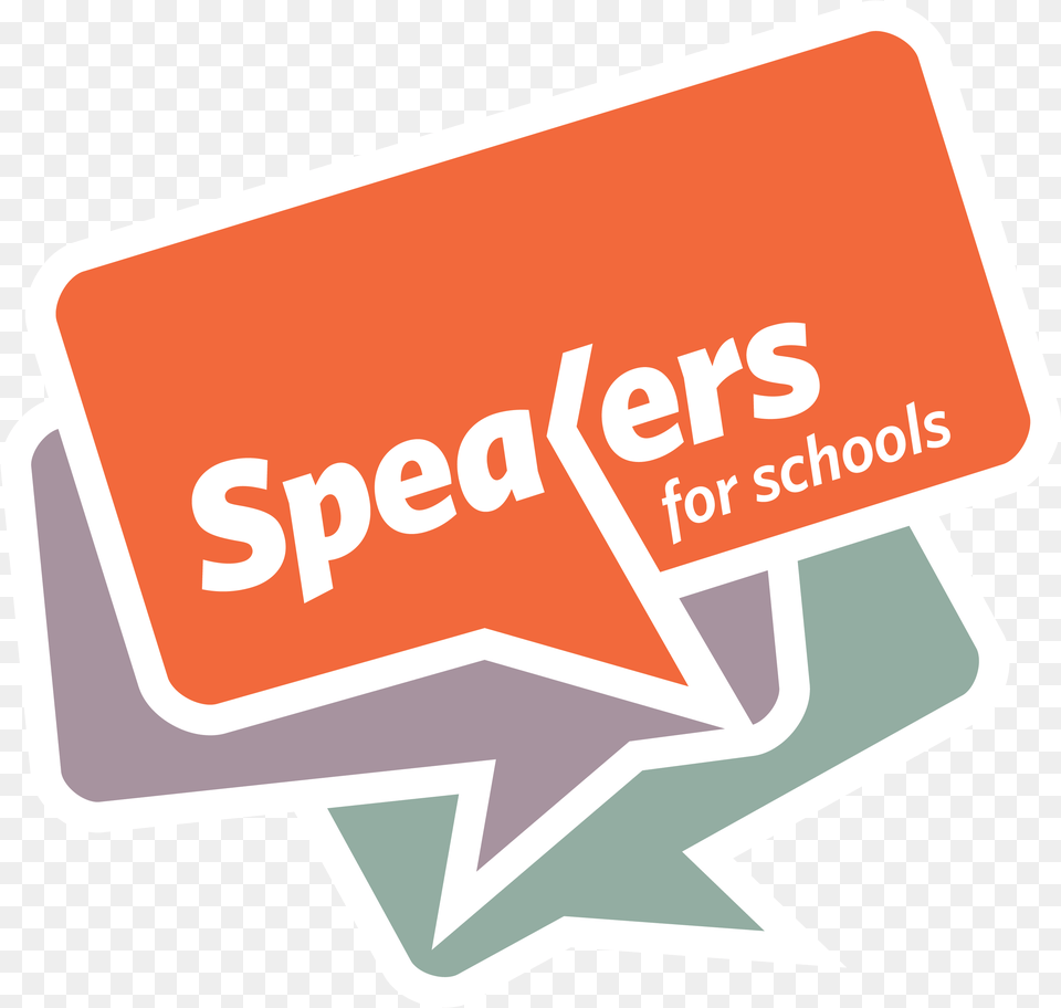 Speakers For Schools Is A Small Team With National Speakers For Schools Logo, Sticker, Text, First Aid Png