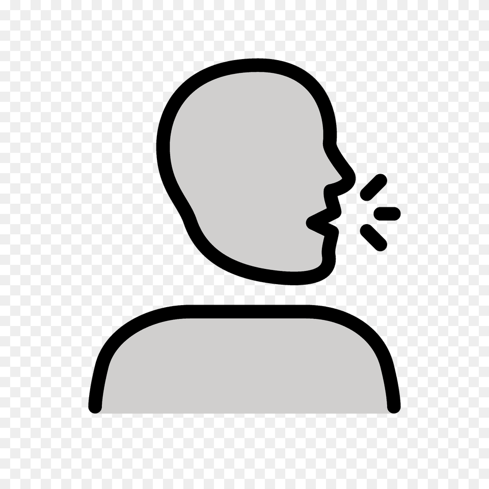 Speaking Head Emoji Clipart, Cushion, Home Decor, Person, Smoke Pipe Png