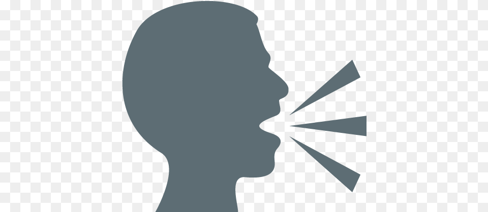 Speaking Head In Silhouette Speaking Emoji, Face, Person, Adult, Female Png Image