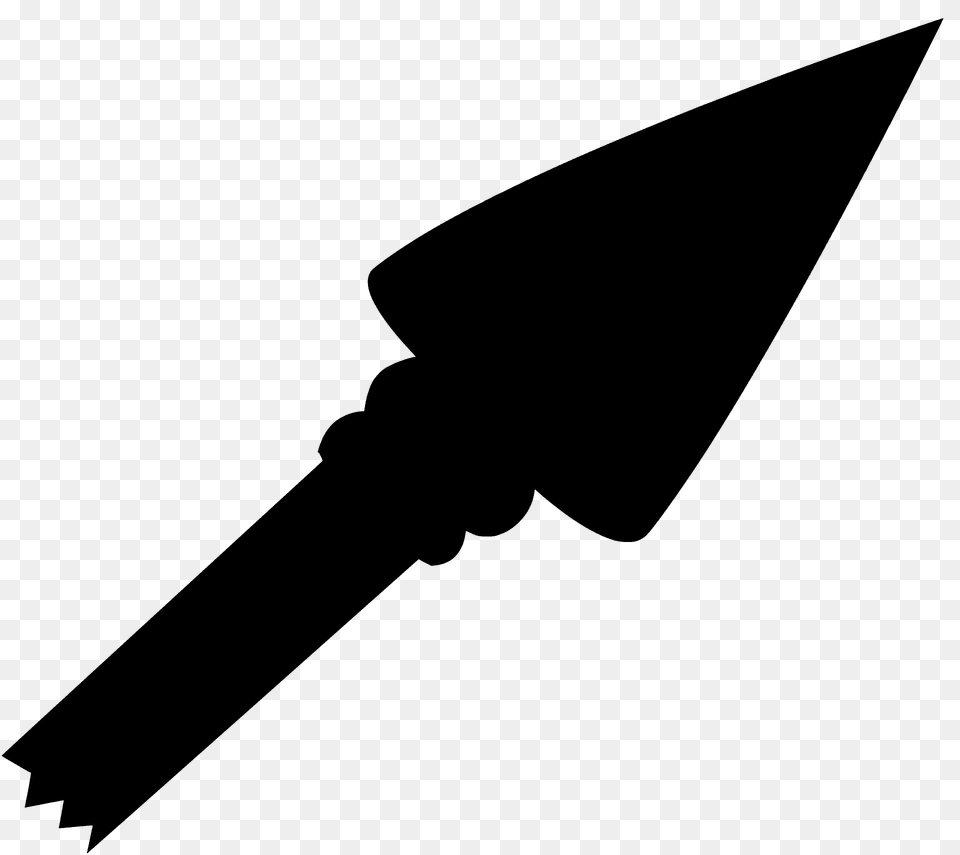Spear Point Silhouette, Weapon, Blade, Dagger, Knife Png Image