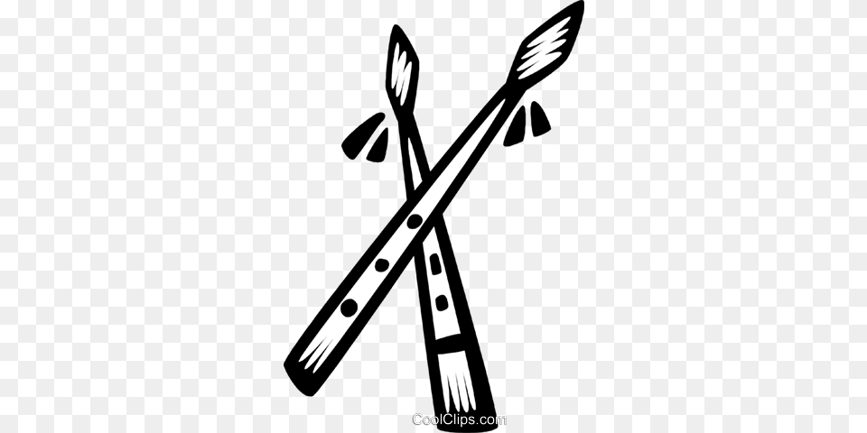 Spear Royalty Free Vector Clip Art Illustration, Brush, Cutlery, Device, Tool Png