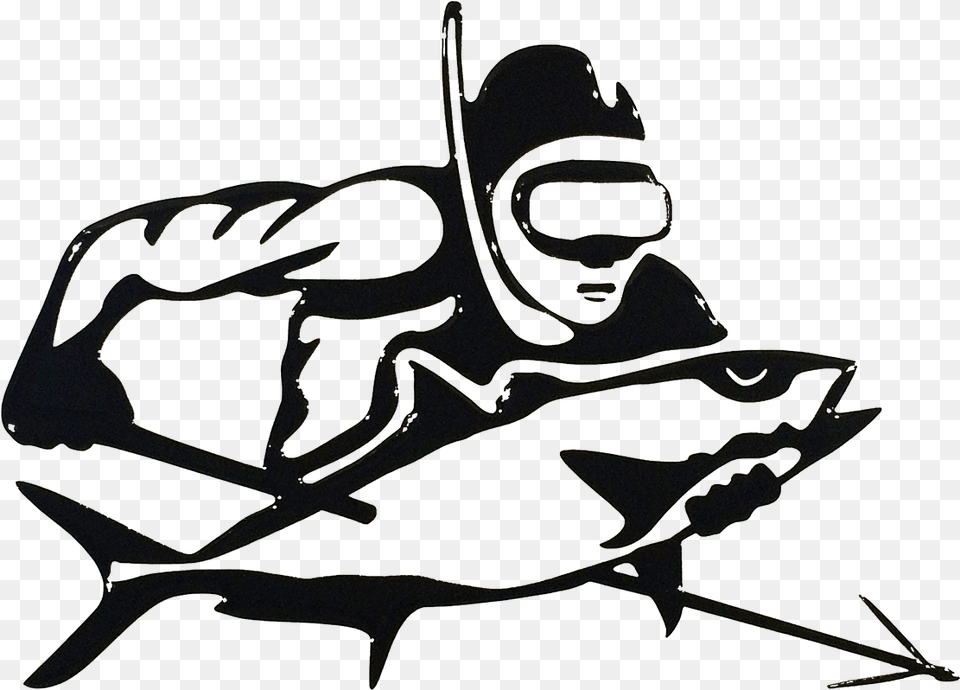 Spearfishing Diving Underwater Diving Speargun Spearfishing Black And White, Animal, Fish, Sea Life Free Png