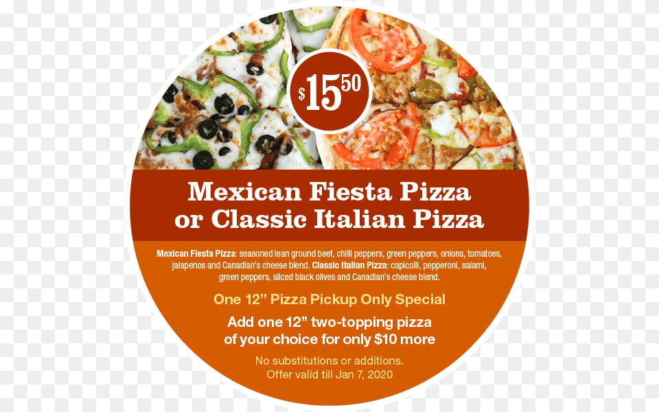 Special 2019 Oct California Style Pizza, Advertisement, Poster, Food Free Png