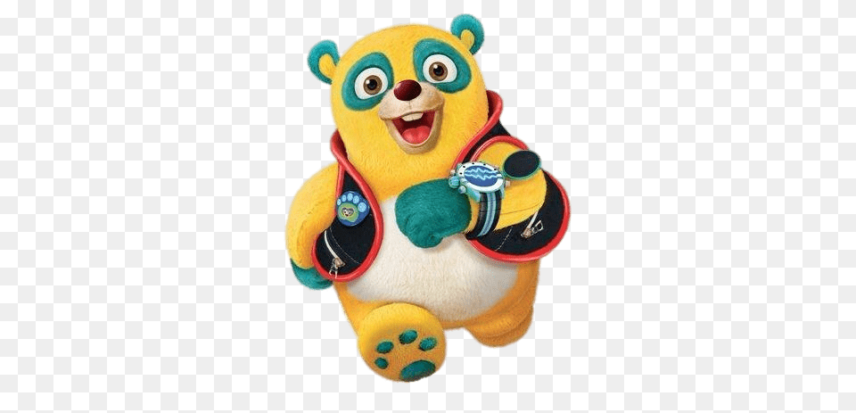 Special Agent Oso Running, Plush, Toy, Animal, Bear Free Png